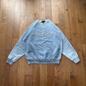 Unisex Vintage 90s Non-Fiction Good Year Tires faded embroidered crewneck